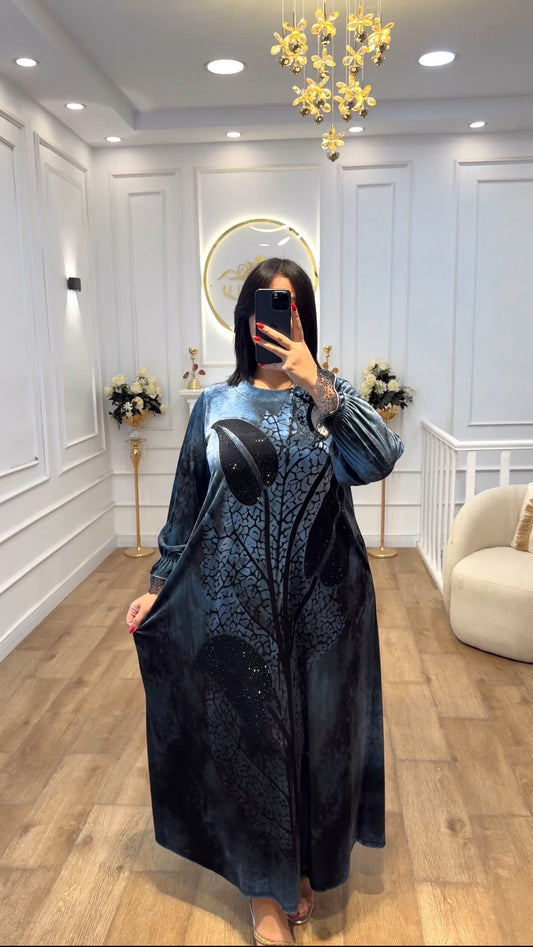 Robe bleu gris